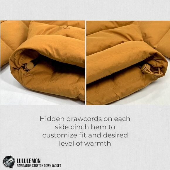 LULULEMON NAVIGATION STRETCH DOWN PUFFER JACKET IN SPICED BRONZE WOMEN’S SIZE 8 - Picture 12 of 16